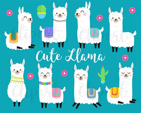Download Free SVG Llama Clipart. Instant Download Printable. Set of 15 digital
llama Crafts